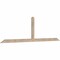 Ekena Millwork Portland Smooth Timber Gable Bracket, Douglas Fir, 96"W x 28"H x 1 1/2"D x 3 1/2"F, 7/12 Pitch GBW096X28X0204POR00SDF - alternate 5